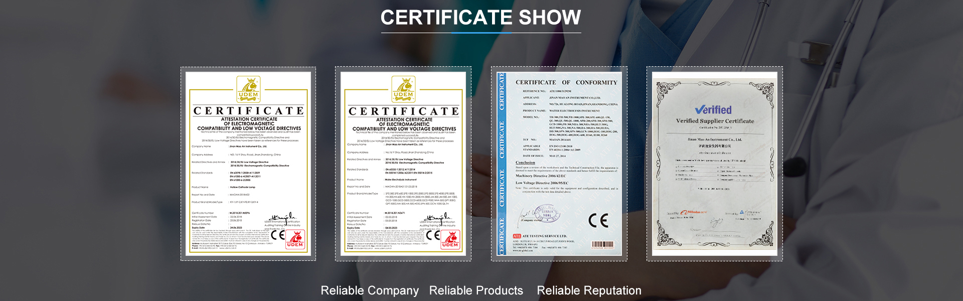 Certificates