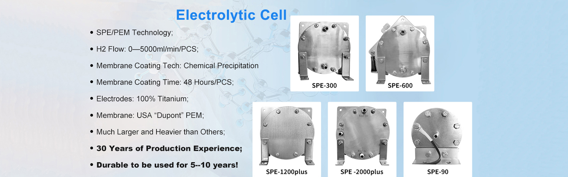 PEM electrolytic Cell